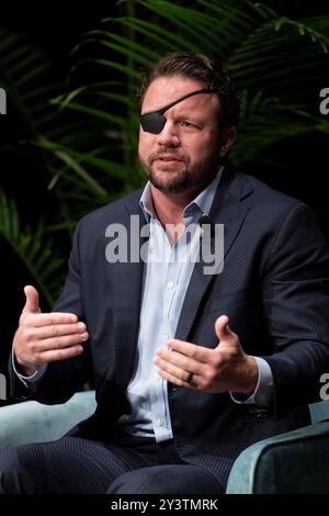 Austin, Texas, États-Unis. 6 septembre 2024. Le représentant américain DAN CRENSHAW, R-Houston, prend la parole lors d'un panel le deuxième jour du 14e Festival annuel du Texas Tribune au centre-ville d'Austin. Le Festival rassemble des politiciens et des leaders d'opinion influents de la fonction publique pour discuter de l'actualité et des politiques. Crenshaw est un ancien Navy SEAL et représente le 2nd Congressional District du Texas. (Crédit image : © Bob Daemmrich/ZUMA Press Wire) USAGE ÉDITORIAL SEULEMENT! Non destiné à UN USAGE commercial ! Banque D'Images