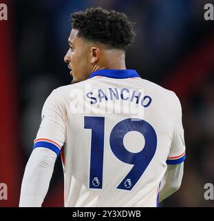 Londres, Royaume-Uni. 14 septembre 2024. 14 septembre 2024 - AFC Bournemouth v Chelsea - premier League - Vitality Stadium. Jadon Sancho de Chelsea en action. Crédit photo : Mark pain/Alamy Live News Banque D'Images