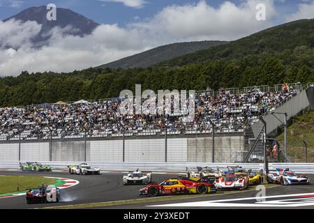 99 TINCKNELL Harry (gbr), JANI Neel (SWI), ANDLAUER Julien (fra), Proton Competition, Porsche 963 #99, Hypercar, 35 MILESI Charles (fra), HABSBURG-LOTHRINGEN Ferdinand (aut), GOUNON Jules (fra), Alpine Endurance Team #35, Alpine A424, Hypercar, 51 PIER GUIDI Alessandro (ita), CALADO James (gbr), GIOVINAZZI Antonio (ita), Ferrari AF Corse, Ferrari 499P #51, Hypercar, 20 VAN DER LINDE Sheldon (zaf), FRIJNS Robin (nld), RAST René (ger), BMW M Team WRT, BMW Hybrid V8 #20, Hypercar, 12 STEVENS Will (gbr), NATO Norman (fra), ILOTT Callum (gbr), Hertz Team Jota, Porsche 963 #12, Hypercar, 83 KUBICA R Banque D'Images