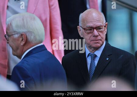 Berlin, Deutschland, 10.09.2024 : Deutscher Bundestag : Feierstunde zum 75. Jahrestag der Konstituierung : Bundespräsident Frank-Walter Steinmeier und Norbert Lammert, CDU *** Berlin, Allemagne, 10 09 2024 cérémonie du Bundestag allemand pour marquer le 75e anniversaire de sa constitution le président fédéral Frank Walter Steinmeier et Norbert Lammert, CDU Copyright : xdtsxNachrichtenagenturx dts 45478 Banque D'Images