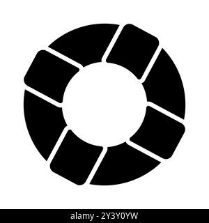 Icône de vecteur d'anneau de vie. Symbole de sauvetage. Panneau de sauvetage. Panneau de sécurité. Symbole graphique pour votre conception de site Web, logo, application, interface utilisateur Illustration de Vecteur