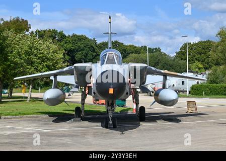 Panavia Tornado Gr1 exposé au HMS Sultan. Septembre 2024. Banque D'Images