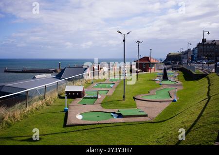 Le green Arnold Palmer à Whitby Banque D'Images