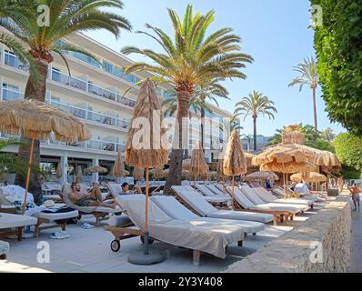 Palmanova, Espagne ; 10 août 2024 : Hôtel Zel dans la station majorquine de Palmanova par une journée ensoleillée d'été Banque D'Images