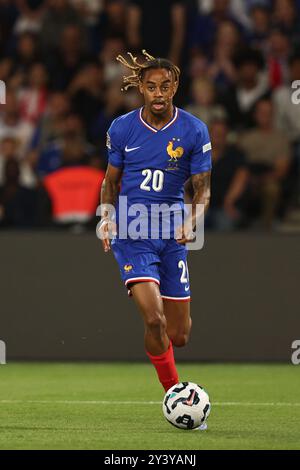 Bradley Barcola (France) lors du match UEFA 'Nations League 2024-2025' entre France 1-3 Italie au stade Paris des Princes le 06 septembre 2024 à Paris, France. (Photo de Maurizio Borsari/AFLO) Banque D'Images