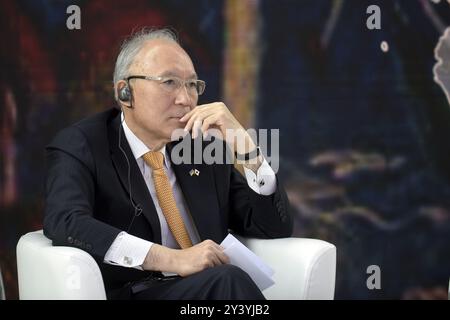 Non exclusif : KIEV, UKRAINE - 13 SEPTEMBRE 2024 - L'ambassadeur extraordinaire et plénipotentiaire du Japon en Ukraine Matsuda Kuninori assiste à l'Ukra Banque D'Images