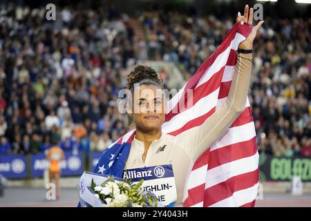 Leichtathletik, athlétisme, Wanda Diamond League finale Brussel 2024 Allianz Memorial van Damme Boudewijnstadion, Brussel, 14.09.2024 Sidney McLaughlin-Levrone, USA, Fotocopyright Gladys Chai von der Laage Banque D'Images