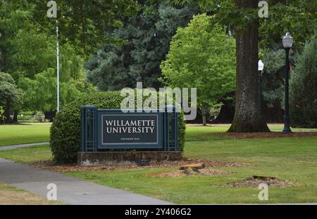 Université Willamette à Salem, capitale de l'Oregon, États-Unis, Amérique du Nord Banque D'Images