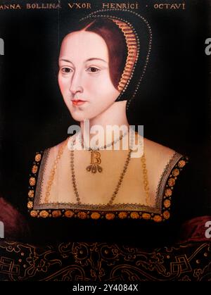 Anne Boleyn (1501-1536), seconde épouse du roi Henri VIII d'Angleterre, Banque D'Images