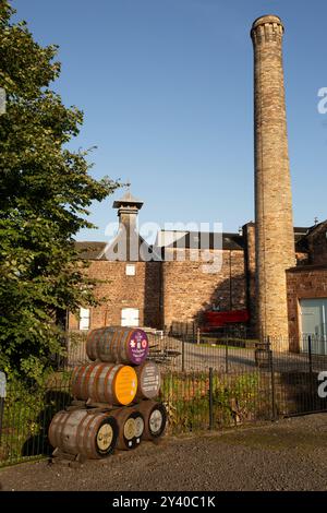 Distillerie Annandale près d'Annan sur la côte de Solway fondée en 1836, renaît en 2014. Annandale était l’une des plus anciennes distilleries en exploitation d’Écosse. Banque D'Images