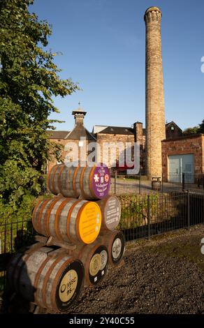 Distillerie Annandale près d'Annan sur la côte de Solway fondée en 1836, renaît en 2014. Annandale était l’une des plus anciennes distilleries en exploitation d’Écosse. Banque D'Images