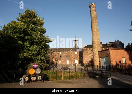 Distillerie Annandale près d'Annan sur la côte de Solway fondée en 1836, renaît en 2014. Annandale était l’une des plus anciennes distilleries en exploitation d’Écosse. Banque D'Images