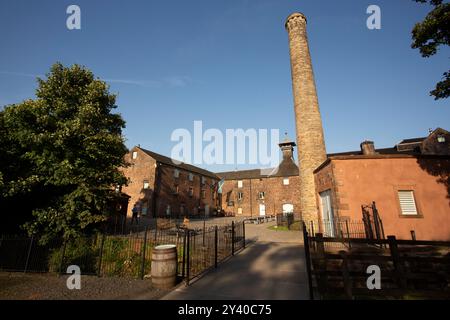 Distillerie Annandale près d'Annan sur la côte de Solway fondée en 1836, renaît en 2014. Annandale était l’une des plus anciennes distilleries en exploitation d’Écosse. Banque D'Images