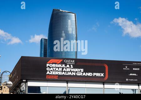 Bakou, Azerbaïdjan. 15 septembre 2024. Illustration de paddock lors du Grand Prix d'Azerbaïdjan de formule 1 2024, 17e manche du Championnat du monde de formule 1 2024 du 13 au 15 septembre 2024 sur le circuit de Bakou, à Bakou, Azerbaïdjan - photo Florent Gooden/DPPI crédit : DPPI Media/Alamy Live News crédit : DPPI Media/Alamy Live News Banque D'Images