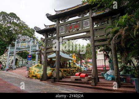 Ancienne architecture chinoise à Haw par Villa anciennement connu sous le nom de Tiger Balm Garden à côté de Pasir Panjang Road sur le côté ouest de Singapour. Banque D'Images