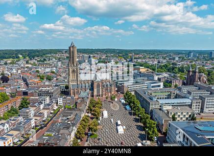 Aérien de la ville Arnhem aux pays-Bas Banque D'Images