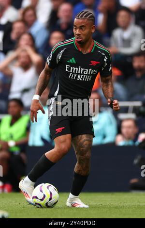 Wolverhampton, West Midlands, Royaume-Uni. Wolverhampton, West Midlands, Royaume-Uni. Tottenham Hotspur Stadium, Londres, Royaume-Uni. 15 septembre 2024. Premier League Football, Tottenham Hotspur contre Arsenal ; Gabriel Jesus d'Arsenal crédit : action plus Sports/Alamy Live News crédit : action plus Sports images/Alamy Live News crédit : action plus Sports images/Alamy Live News Banque D'Images