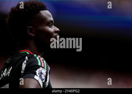 Wolverhampton, West Midlands, Royaume-Uni. Wolverhampton, West Midlands, Royaume-Uni. Tottenham Hotspur Stadium, Londres, Royaume-Uni. 15 septembre 2024. Premier League Football, Tottenham Hotspur contre Arsenal ; Bukayo Saka d'Arsenal crédit : action plus Sports/Alamy Live News crédit : action plus Sports images/Alamy Live News crédit : action plus Sports images/Alamy Live News Banque D'Images