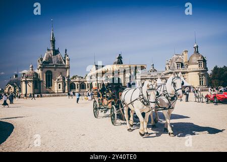 Chantilly, France. 15 septembre 2024. Ambiance lors de la 7ème édition du Chantilly Arts & Elegance - Richard mille au domaine du Château de Chantilly, du 13 au 15 septembre 2024, à Chantilly - photo Damien Saulnier/DPPI crédit : DPPI Media/Alamy Live News Banque D'Images