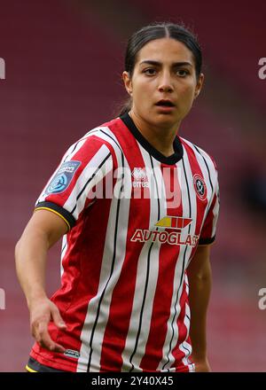 Sheffield, Royaume-Uni. 14 septembre 2024. Maria Farrugia de Sheffield United lors du match de championnat féminin de FA à Bramall Lane, Sheffield. Le crédit photo devrait se lire : Simon Bellis/Sportimage crédit : Sportimage Ltd/Alamy Live News Banque D'Images