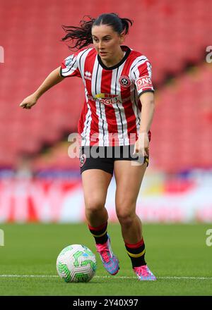 Sheffield, Royaume-Uni. 14 septembre 2024. Charlotte Wardlaw de Sheffield United lors du match de championnat féminin de FA à Bramall Lane, Sheffield. Le crédit photo devrait se lire : Simon Bellis/Sportimage crédit : Sportimage Ltd/Alamy Live News Banque D'Images