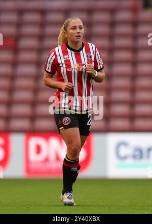 Sheffield, Royaume-Uni. 14 septembre 2024. Ellen Molloy de Sheffield United lors du match de championnat féminin de FA à Bramall Lane, Sheffield. Le crédit photo devrait se lire : Simon Bellis/Sportimage crédit : Sportimage Ltd/Alamy Live News Banque D'Images