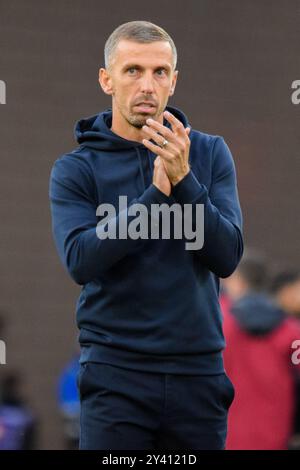 Wolverhampton, Royaume-Uni. 15 septembre 2024. L'entraîneur des Wolverhampton Wanderers, Gary O'Neil, après le match de Wolverhampton Wanderers FC contre Newcastle United FC English premier League au Molineux Stadium, Wolverhampton, Angleterre, Royaume-Uni le 15 septembre 2024 Credit : Every second Media/Alamy Live News Banque D'Images