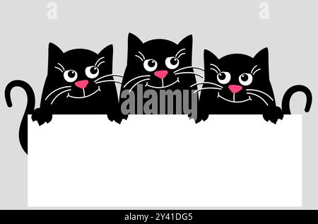 Chat mignon heureux est assis - page. Une maison confortable. Illustration de Vecteur