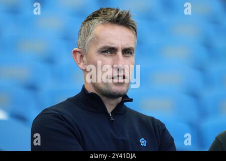 Kieran McKenna est l'entraîneur-chef d'Ipswich Town à l'AMEX Stadium, Brighton Banque D'Images