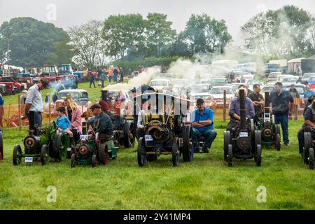 Modèles de machines à vapeur exposés au 37th Hunton Steam Gathering, 2024, Wensleydale, North Yorkshire Banque D'Images