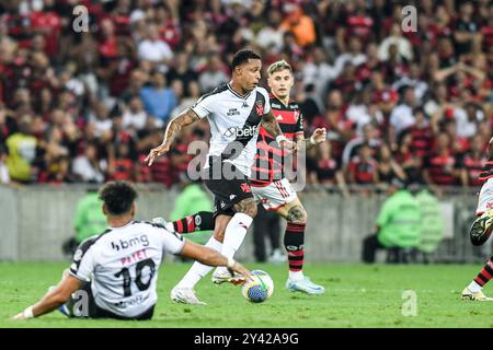 Rio, Brésil - 15 septembre 2024 : match entre Flamengo x Vasxco par le championnat brésilien, 26e tour au stade Maracana Banque D'Images