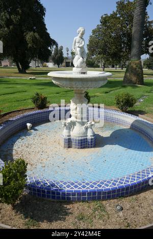 Inglewood, Californie, USA 14 septembre 2024 Inglewood Park Cemetery le 14 septembre 2024 à Inglewood, Californie, USA. Photo de Barry King/Alamy Stock photo Banque D'Images