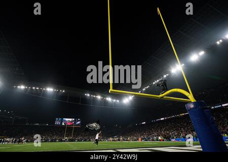 6 septembre 2024 : Arena Corinthians, Sao Paulo:, Brésil : NFL International football, Philadelphia Eagles versus Green Bay Packers : Neo Quimica Arena Banque D'Images