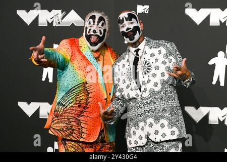 Violent J et Shaggy 2 dope of Insane Clown Poss aux MTV Video Music Awards 2024 qui se sont tenus à l'UBS Arena le 11 septembre 2024 à Elmont, New York. Photo : crédit : Smith/ImageSpace/MediaPunch Banque D'Images