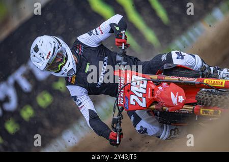 Championnat du monde de motocross-Round 19-MXGP of China â 15 Settembre 2024-MXGP Class-Tim Gajser-Team HRC pendant MXGP of China, course de Motocross à Shangai, Chine, le 16 septembre 2024 Banque D'Images