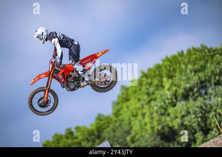 Championnat du monde de motocross-Round 19-MXGP of China â 15 Settembre 2024-MXGP Class-Tim Gajser-Team HRC pendant MXGP of China, course de Motocross à Shangai, Chine, le 16 septembre 2024 Banque D'Images