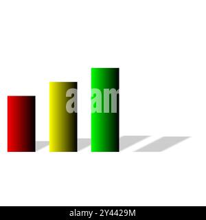 Vecteur d'icône de graphique. Graphique à barres diagramme graphique modèle d'élément d'infographie commerciale statistique. Illustration de Vecteur