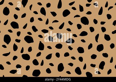Motif sans couture peau de guépard à la mode Illustration de Vecteur