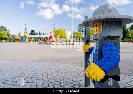 Vue extérieure de LEGOLAND à Billund, Danemark, le 11 septembre 2024. (Photo de Manuel Romano/NurPhoto) Banque D'Images