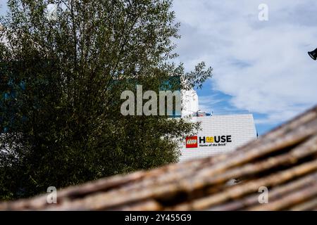 Billund, Danemark. 11 septembre 2024. Vue extérieure du bâtiment LEGO House à Billund, Danemark, le 11 septembre 2024. (Photo de Manuel Romano/NurPhoto) crédit : NurPhoto SRL/Alamy Live News Banque D'Images