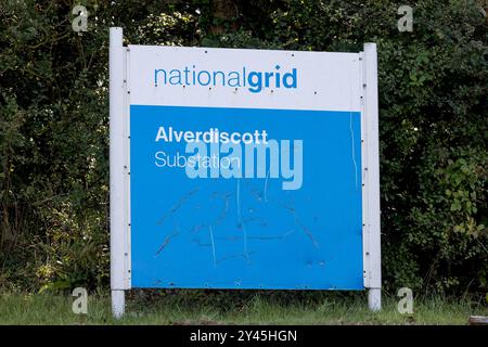 Alverdiscott, Royaume-Uni. 16e sép. Les travaux commencent sur un projet ambitieux qui prévoit d'apporter l'énergie solaire et éolienne du Maroc au Royaume-Uni ! Sur la photo est le village rural du Devon d'Alverdiscott, qui est où la centrale électrique sera située si le câble prévu du Maroc est donné l'autorisation. Crédit : Mark Passmore / Alamy Live News Banque D'Images