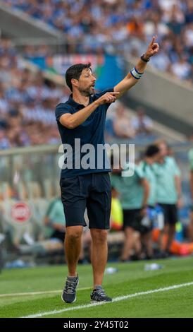Vitor Bruno (entraîneur-chef du FC Porto) pendant le match entre le FC Porto et le SC Farense à Estádio do Dragão, Porto Banque D'Images