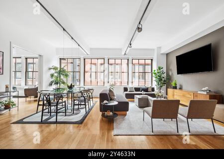 Immobilier à New York condominiums avec des finitions modernes et un design intérieur Banque D'Images