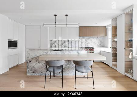 Immobilier à New York condominiums avec des finitions modernes et un design intérieur Banque D'Images