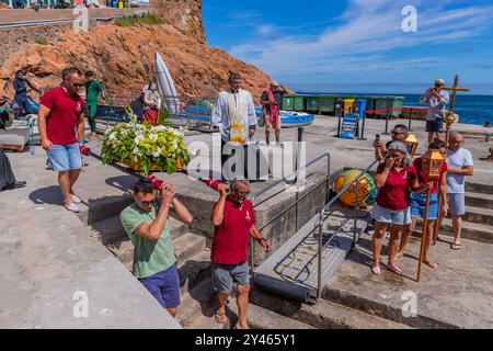 Île de Berlenga, Portugal : 22 juin 2024 : Festival en l'honneur de Saint Jean Baptiste, sur l'île de Berlenga, Peniche. Portugal Banque D'Images