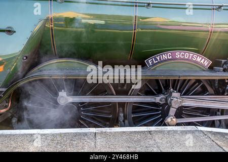 Le train à vapeur Flying Scotsman Banque D'Images