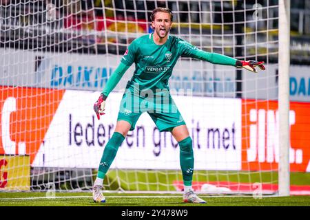 Rotterdam, pays-Bas. 16 septembre 2024. ROTTERDAM, 16-09-2024, Van Donge en de Roo Stadium, Dutch Keuken Kampioen Divisie, saison 2024/2025, Football. Correspondance entre Excelsior et VVV . Le gardien de but VVV Venlo Jan de Boer crédit : Pro Shots/Alamy Live News Banque D'Images