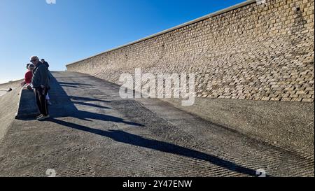 Digue de la plage de Matray, île de Ré, deux-Sèvres, France Banque D'Images