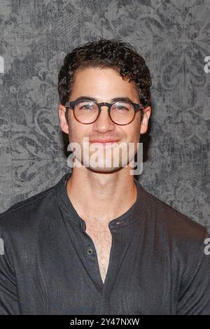 NY. 16 septembre 2024. Darren Criss, présent pour PEUT-ÊTRE HAPPY ENDING Press Event, Tempo by Hilton New York Times Square, New York, NY, 16 septembre 2024. Crédit : Manoli Figetakis/Everett Collection/Alamy Live News Banque D'Images