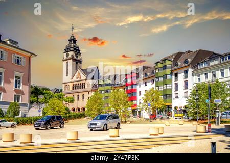 Vieille ville de Bad Schwalbach, Allemagne Banque D'Images